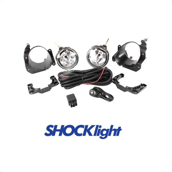 Imagem de Kit Farol De Milha Novo Uno / Strada Work / Fiorino / Ducato  Botão Universal H1 12V 55W Shocklight SL-091310U