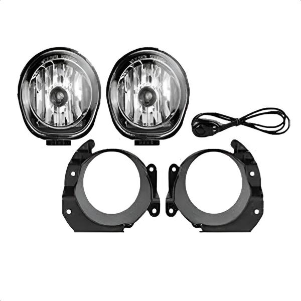 Imagem de Kit Farol De Milha Novo Uno / Strada Work / Fiorino / Ducato  Botão Universal H1 12V 55W Shocklight SL-091310U