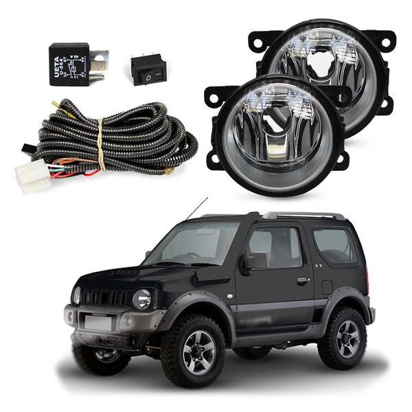 Imagem de Kit Farol de Milha para Suzuki Jimny 2009 a 2019 Auxiliar Neblina