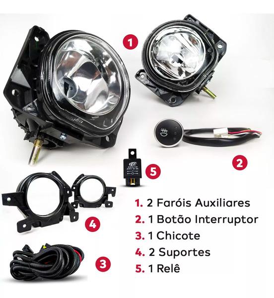 Imagem de Kit Farol de Milha Strada Working 2014 2015 2016 2017 2018 2019 2020 2021 2022 2023