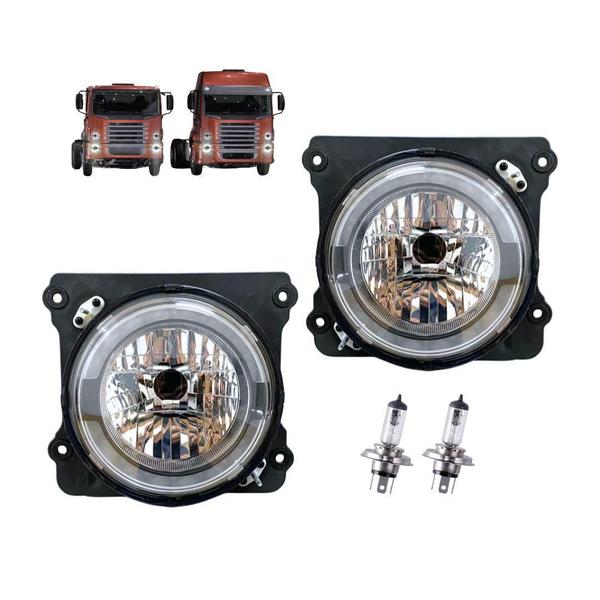 Imagem de Kit Farol Drl Led Compativel Vw Novo Constellation Lâmpadas