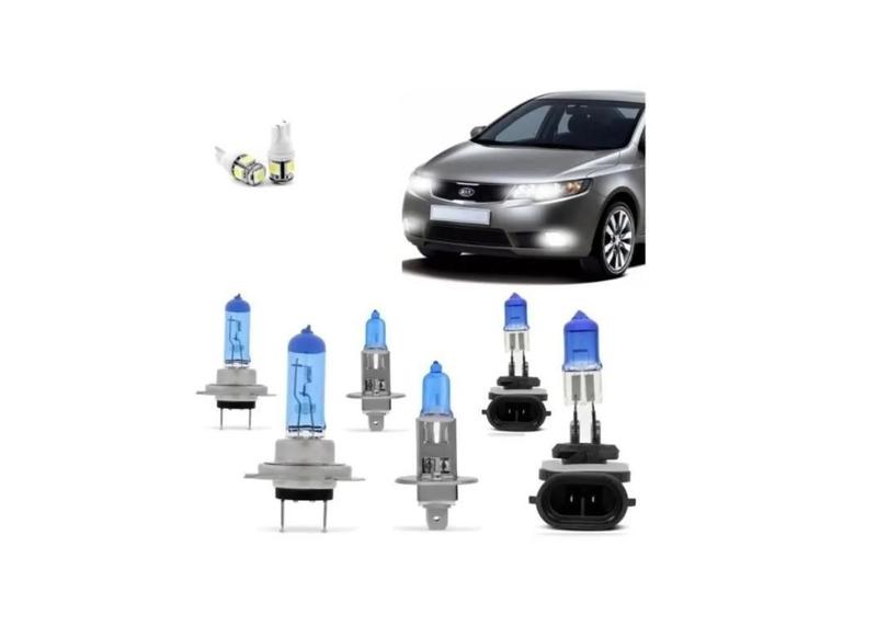 Imagem de Kit Farol Kia Cerato 2009 2010 2011 2012 Super Branca