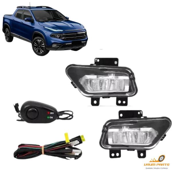 Imagem de Kit Farol Milha Auxiliar Fiat Toro 2021 2022