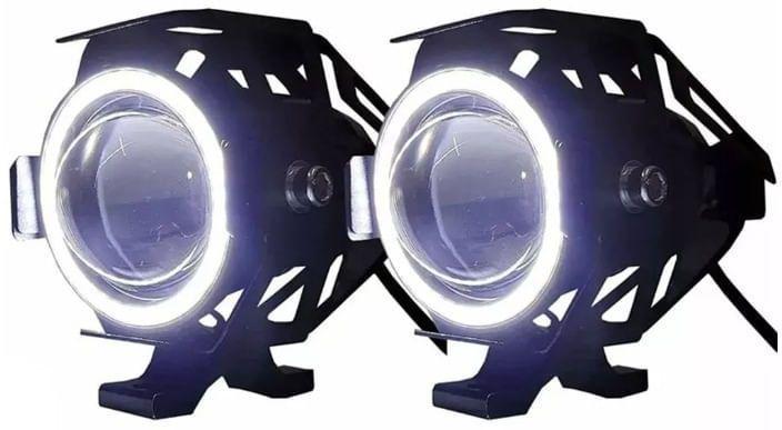 Imagem de Kit Farol Milha Auxiliar Led Angel Eyes 6000k Tdm 900 Suzuki kawasaki