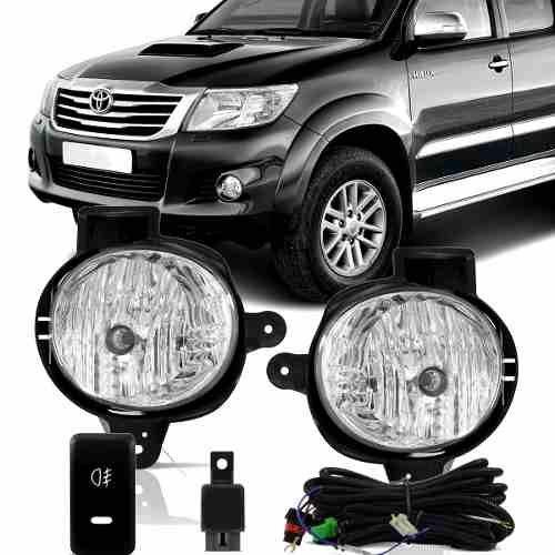 Imagem de Kit Farol Milha Auxiliar Neblina Hilux 2012 2013 2014