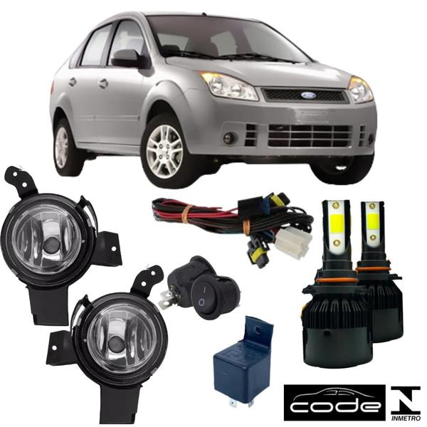 Imagem de Kit FAROL MILHA FORD FIESTA 2007 a 2011  Super  Led