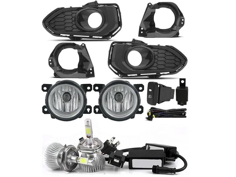 Imagem de Kit Farol Milha Honda Fit 2018 2019 Com Kit Lâmpada Led