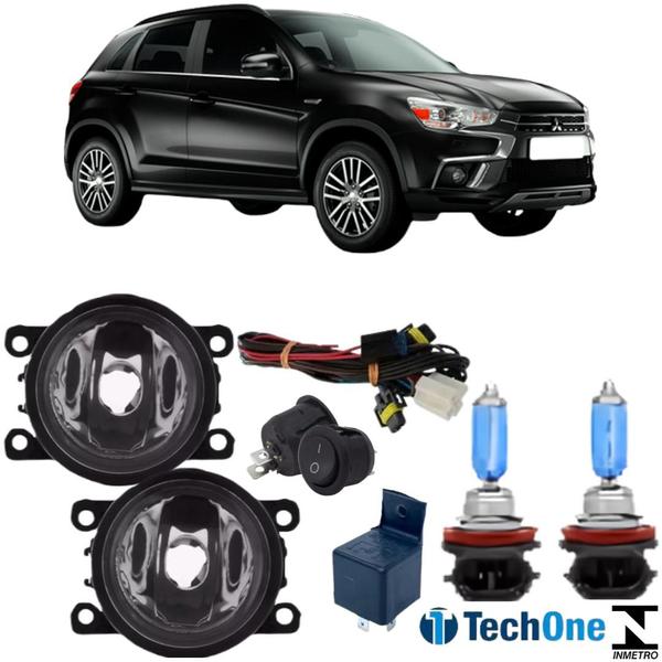 Imagem de KIT FAROL MILHA Mitsubishi SX4 2011 a 2019 Super Branca