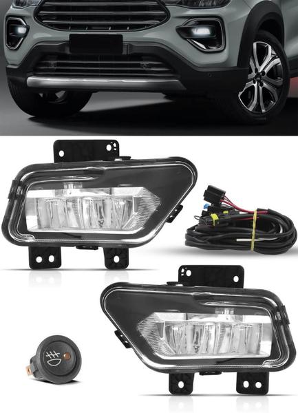 Imagem de Kit Farol Milha Neblina Fiat Pulse 2022 Em Diante Farol Led