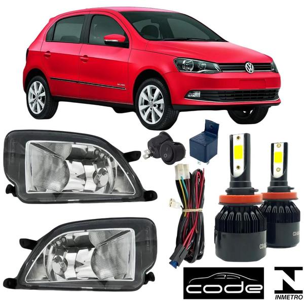 Imagem de Kit Farol Milha Neblina GOL G6 2013 ate 2016 e Super Led