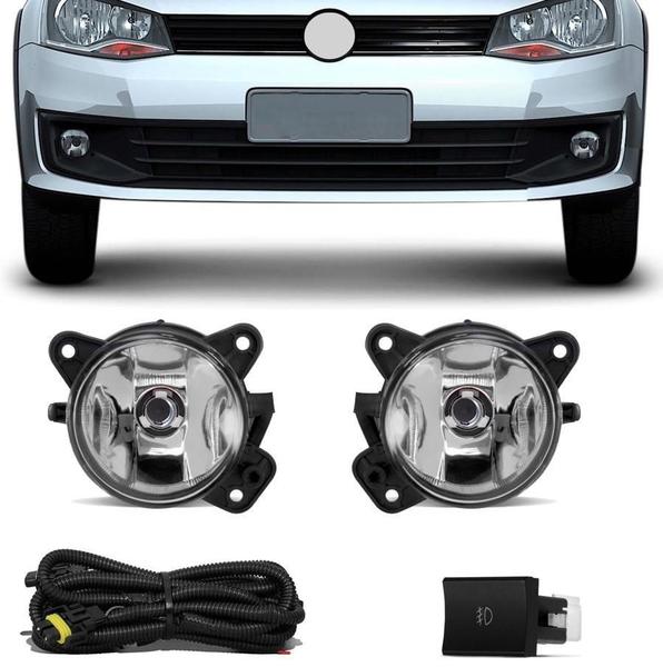 Imagem de Kit Farol Milha Neblina Vw Saveiro G6 2014 Á 16 -Sem Moldura