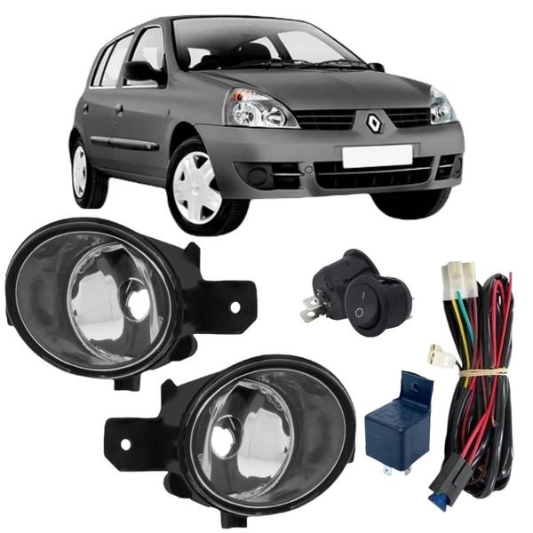 Imagem de Kit farol milha renaut clio 2003 04 05 06 07 08 09 10 11 12