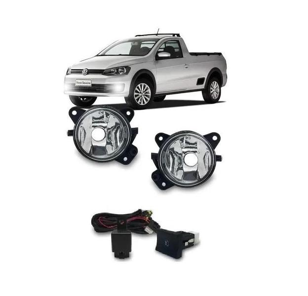 Imagem de Kit Farol Milha Saveiro G6 2014 2015 2016 Neblina Auxiliar