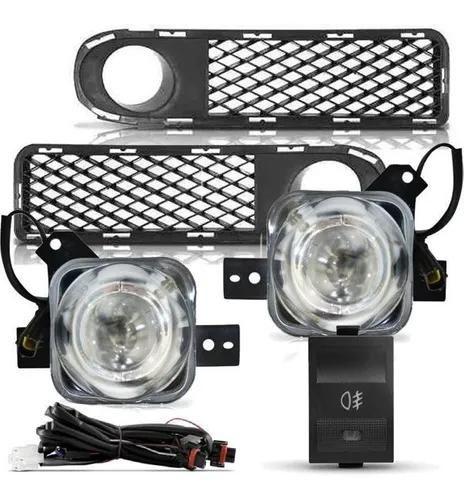 Imagem de Kit Farol Neblina Milha Gol Parati Saveiro G3 99 2000 01 02 03 Botão Mod Original