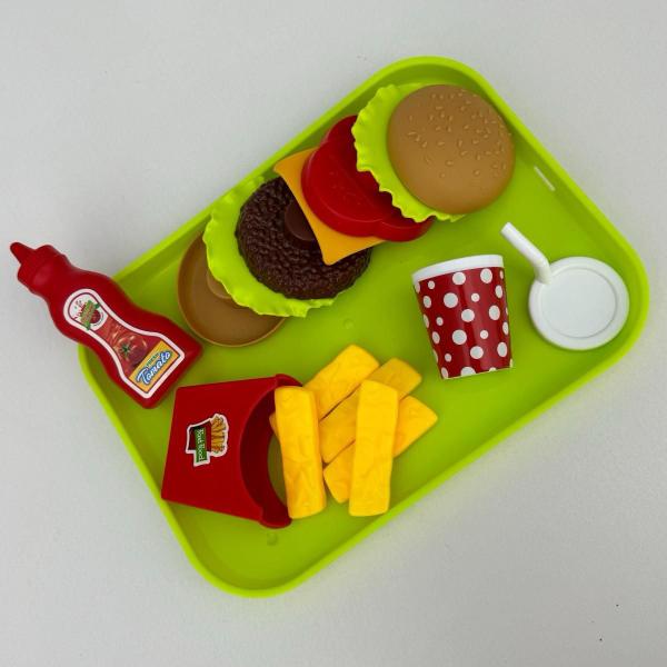 Imagem de Kit Fast Food Hora do Lanche 24 Peças Brinquedo Comidinhas