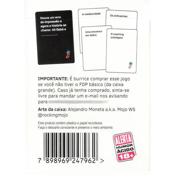 Kit Fdp Expansão 2 3 4 5 6 Foi De Propósito Buró Jogo Cartas Imagem de Kit Fdp Expansão 2 3 4 5 6 Foi De Propósito Buró Jogo Cartas