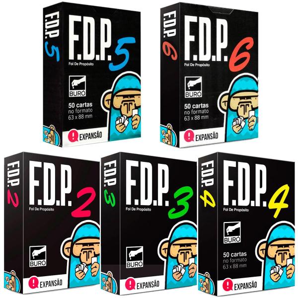 Kit Fdp Expansão 2 3 4 5 6 Foi De Propósito Buró Jogo Cartas Imagem de Kit Fdp Expansão 2 3 4 5 6 Foi De Propósito Buró Jogo Cartas