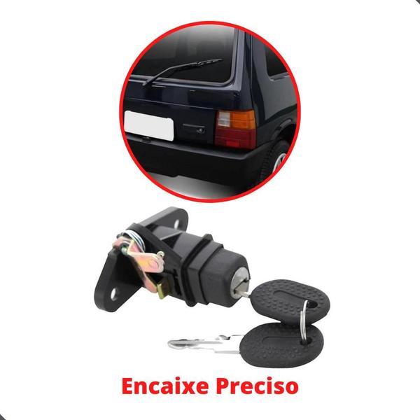 Imagem de Kit Fechadura + Cilindro Porta Mala Fiat Uno 96 Até 04