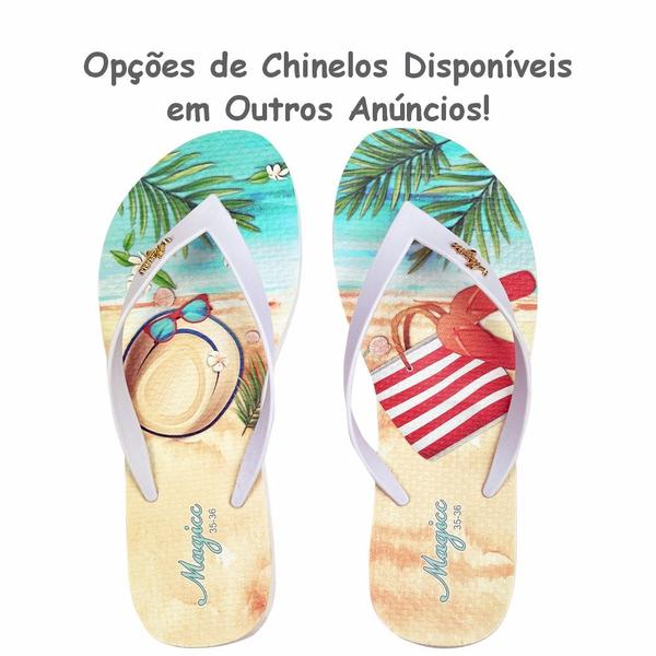 Imagem de Kit Feminino Praia Azul Bolsa Chinelo Necessaire Magicc KIT-232