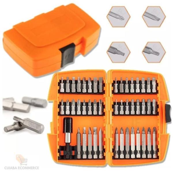 Kit Ferramenta Com 47 Pontas Conjunto Essencial - A.R Variedades Mt Imagem de Kit Ferramenta Com 47 Pontas Conjunto Essencial