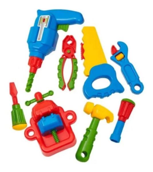 Imagem de Kit Ferramentas 16 Pçs Brinquedo Oficina Infantil Calesita 