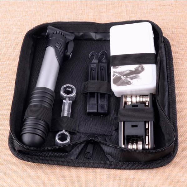 Kit Ferramentas Bike Bomba Chaves Remendo Reparo Bicicleta - BELLATOR Imagem de Kit Ferramentas Bike Bomba Chaves Remendo Reparo Bicicleta