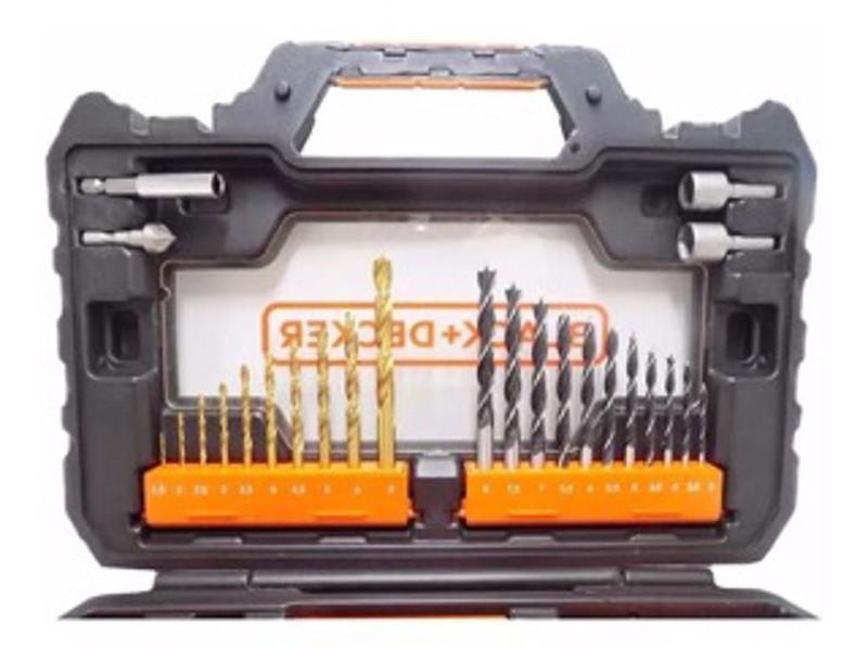 Imagem de Kit Ferramentas Brocas Bits E Pontas 104 A7230 Black Decker