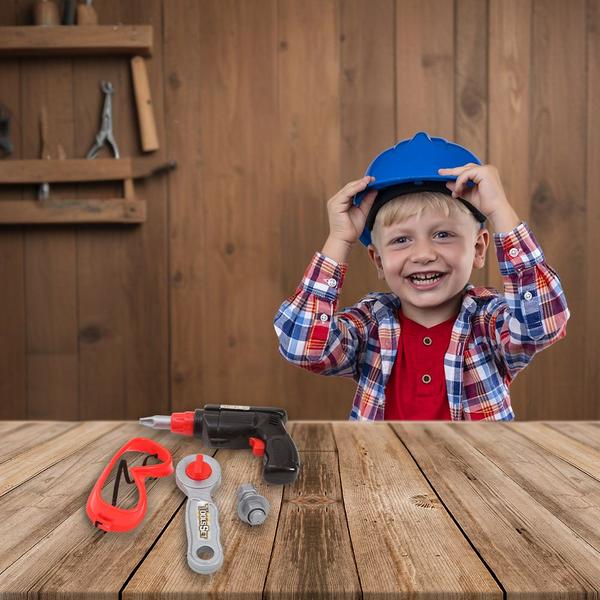 Imagem de Kit Ferramentas Educativo Marceneiro Engenheiro Cor Vermelho