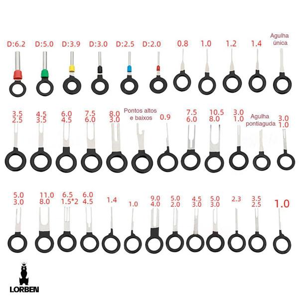 Imagem de Kit Ferramentas Lorben Remoção De Terminais Fiação Elétrica