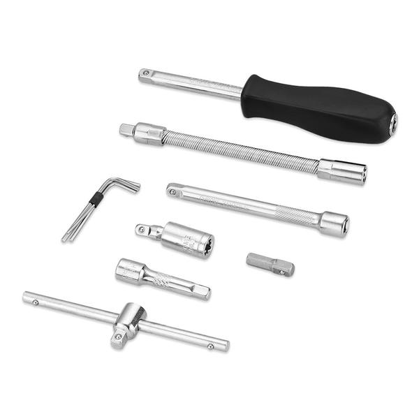 Imagem de Kit Ferramentas Reparo Manutenção Bicicleta bike moto auto p/ Mecanico Torx Bit Soquetes Catraca