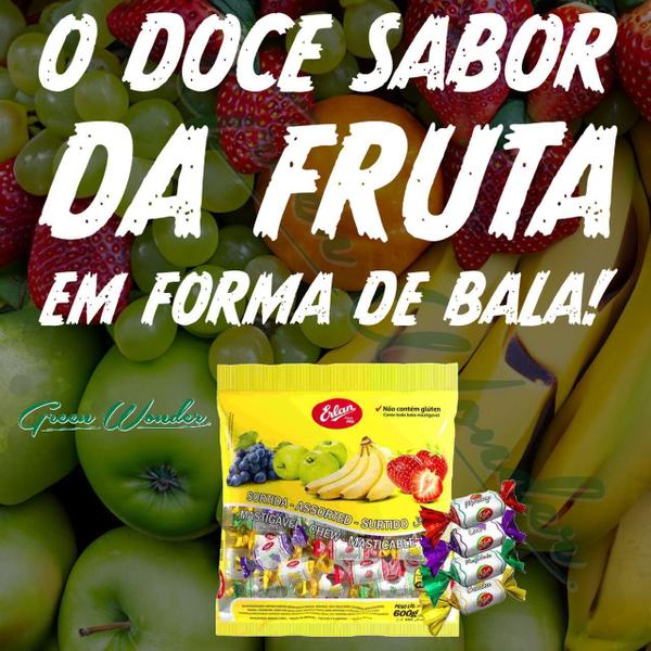 Imagem de Kit Festa 40 Chips Mix 40Un Bala Erlan Frutas, Nucita,