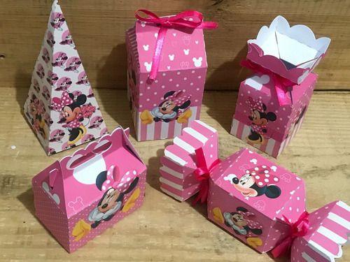 Imagem de Kit Festa 50 Itens Minnie Rosa Lembrancinhas para Aniversário Infantil