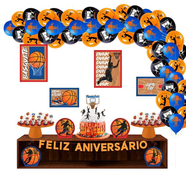 Imagem de Kit festa Basquete Decoração aniversário EVA + 25 Balão 11"