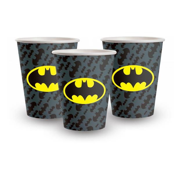 Imagem de KIt Festa Batman Decoração aniversário 16pçs Copos + Pratos