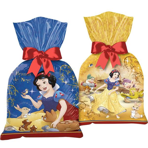 Imagem de Kit Festa Branca de Neve Decoração 50 Forminhas + 12 Sacolas