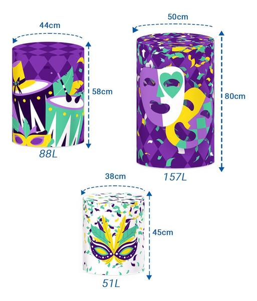 Kit Festa Capa Cilindro Carnaval P M G Sublimação E Painel - Decoraset Imagem de Kit Festa Capa Cilindro Carnaval P M G Sublimação E Painel