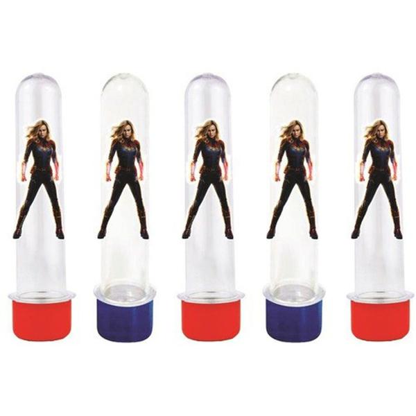 Kit Festa Capitã Marvel 95 Peças (10 Pessoas) - Produto artesanal Imagem de Kit Festa Capitã Marvel 95 Peças (10 Pessoas)