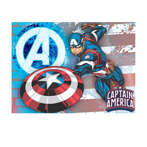 Imagem de Kit festa Capitão America Decoração Painel TNT + Toalha Mesa