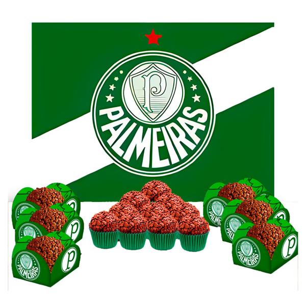 Imagem de Kit festa completo 141pçs decoração Palmeiras aniversário