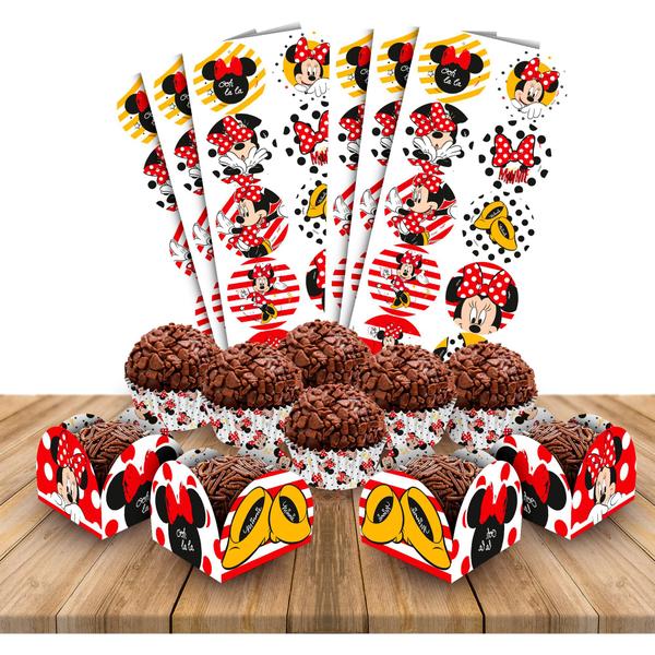 Kit festa Completo 180 pçs Decoração Minnie mouse Disney - Regina festa Imagem de Kit festa Completo 180 pçs Decoração Minnie mouse Disney