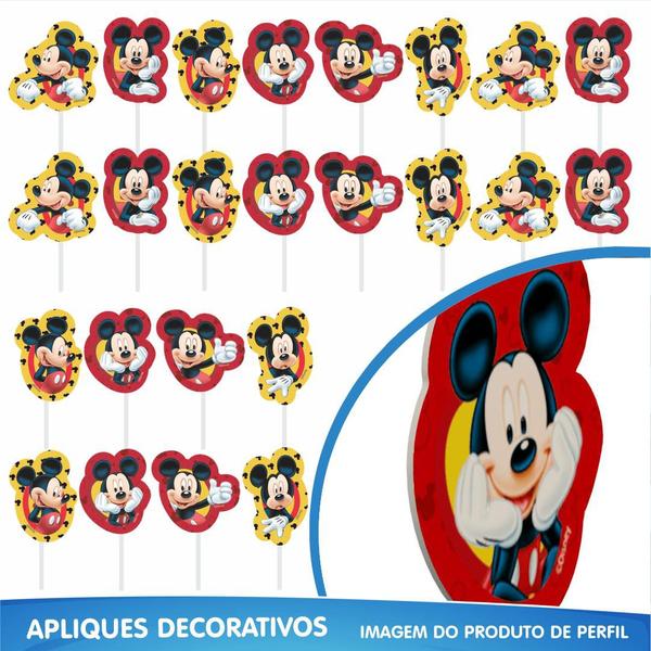 Imagem de Kit festa completo 39pçs Decoração Mickey em EVA