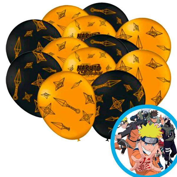 Kit festa COMPLETO Decoração Naruto 111 peças Aniversário - Festcolor Imagem de Kit festa COMPLETO Decoração Naruto 111 peças Aniversário