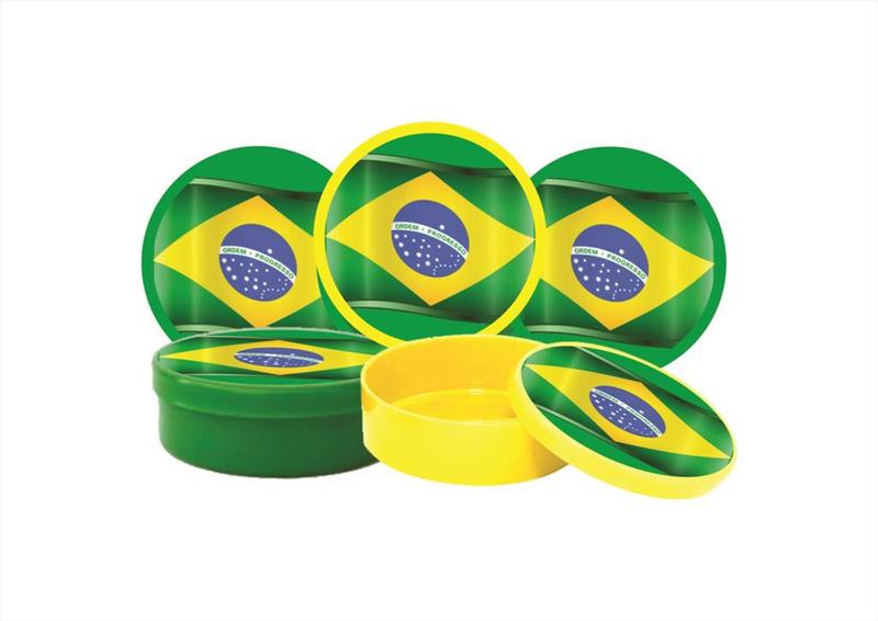 Imagem de Kit Festa Copa Seleção Brasil 173 peças (20 pessoas) marmita vso