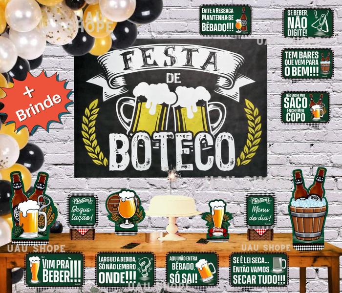 Kit Festa De Boteco Decoração Completa Aniversário - Piffer Imagem de Kit Festa De Boteco Decoração Completa Aniversário