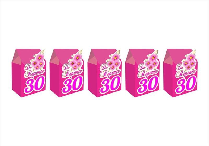 Kit Festa De Repente 30 - 61 peças (20 pessoas) cone milk - Produto artesanal Imagem de Kit Festa De Repente 30 - 61 peças (20 pessoas) cone milk