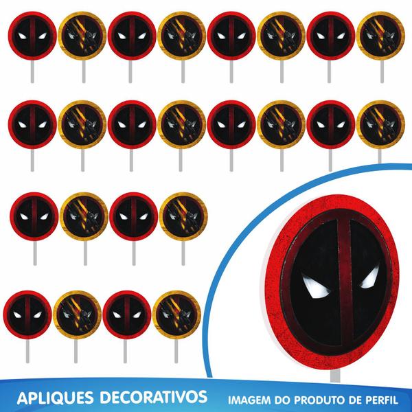 Imagem de Kit festa Deadpool x Wolverine Decoração Aniversário complet