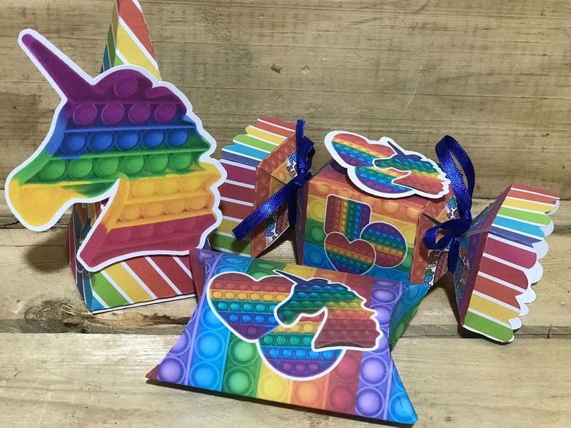 Imagem de Kit Festa Em Casa Pop It,kit Só Um Bolinho Fidget Toy