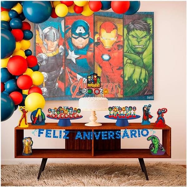 Imagem de Kit Festa Fácil Aniversário 39Pçs - Os Vingadores