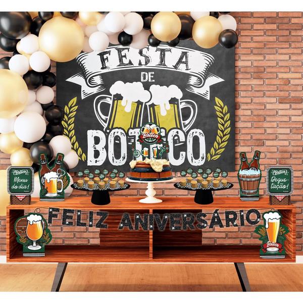 Imagem de Kit Festa Fácil Boteco Cerveja Decoração De Festa Aniversário Completo