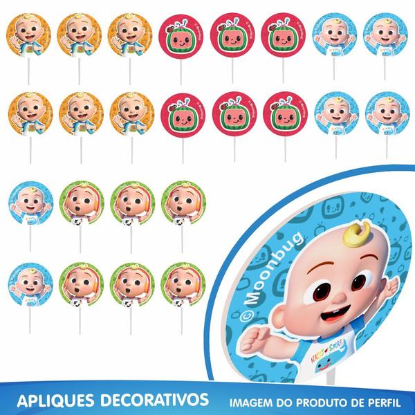 Kit Festa Fácil Cocomelon 39 Pçs decoração e lembrancinha - Piffer Imagem de Kit Festa Fácil Cocomelon 39 Pçs decoração e lembrancinha